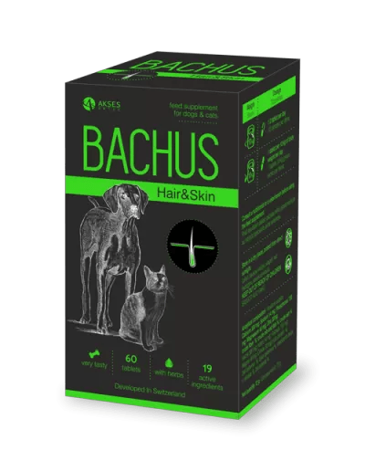 BACHUS HAIR & SKIN - ( КОЖА И КОЗИНА ) 60 ТАБ. - Pet Valleyкозметика за кучетаPet Valley