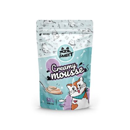 Mr. Bandit Creamy Mousse TUNA - кремообразно лакомство за котки с вкус на риба тон 60 гр. - Pet ValleyПаучPet Valley