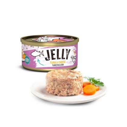 Mr. Bandit Jelly mix (Желирано пиле, риба тон и риба тон със сирене) 3x 80g - Pet ValleyПаучPet Valley