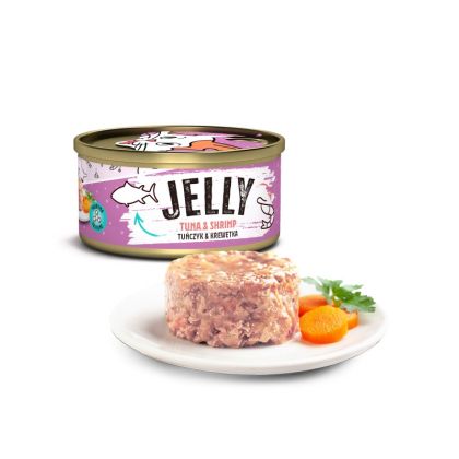 Mr. Bandit Jelly Tuna with shrimp - риба тон и скарида в желе 80g - Pet ValleyПаучPet Valley