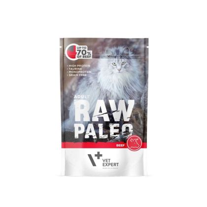 Пауч Raw Paleo Cat Adult Beef 12x100g - Pet ValleyПаучPet Valley