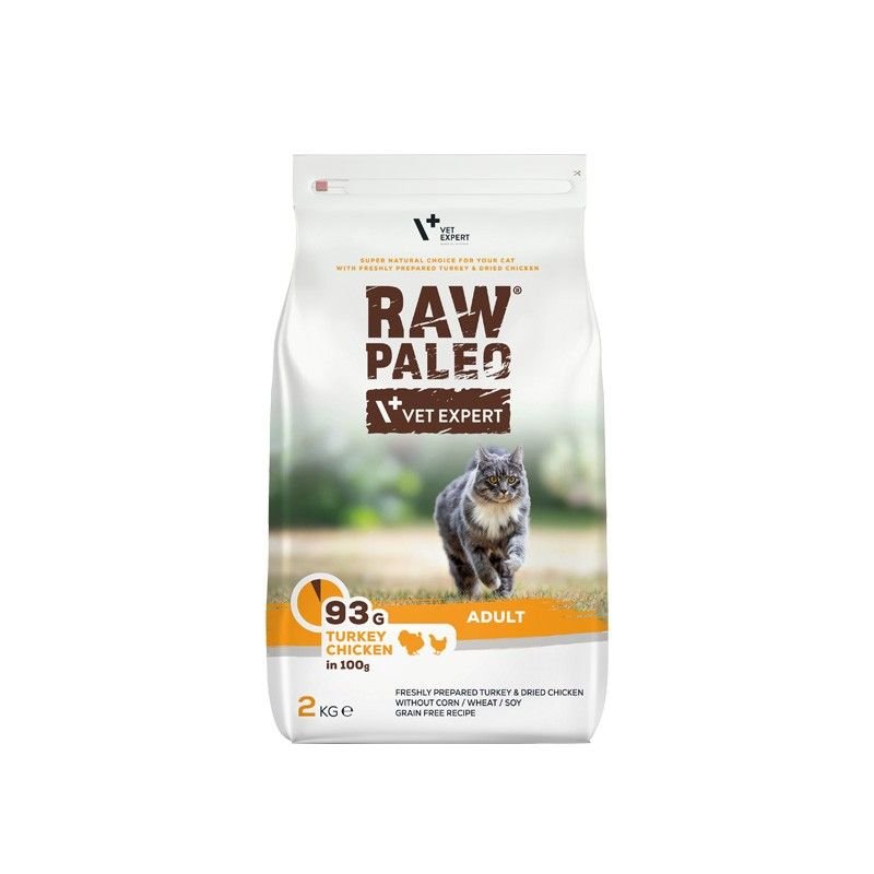 RAW PALEO (Adult Cat) Turkey & Chicken - Pet ValleyСуха ХранаPet Valley