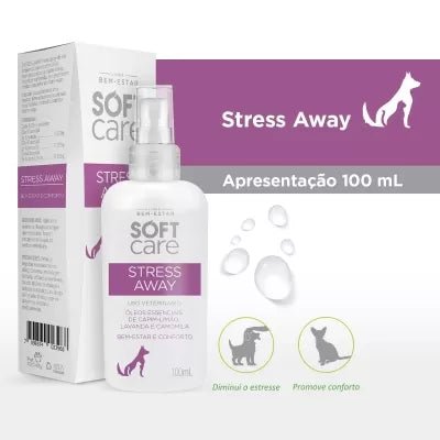 SOFT CARE STRESS AWAY 100 МЛ НАМАЛЯВАНЕ НА СТРЕСА - Pet Valleyкозметика за кучетаPet Valley